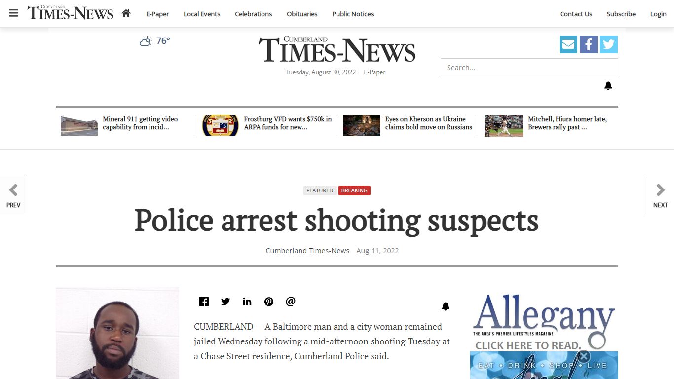 Police arrest shooting suspects | Local News | times-news.com